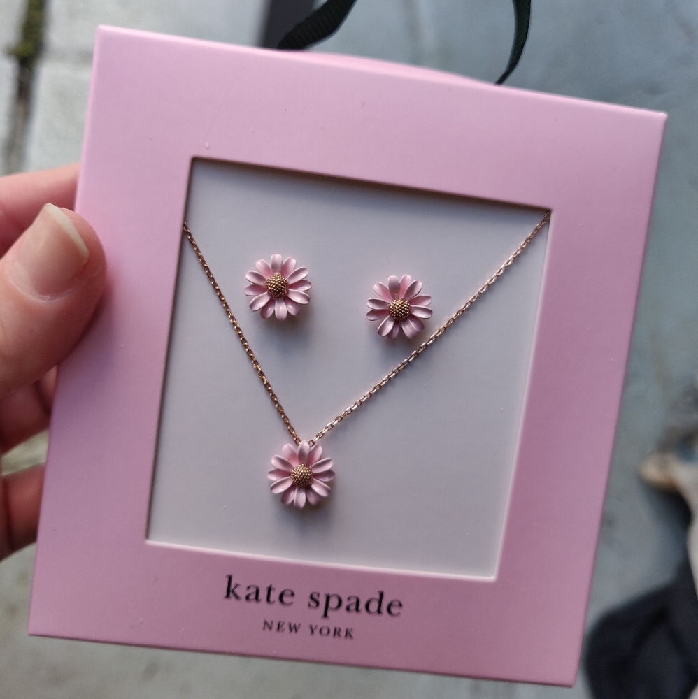 Kate Spade Into the Bloom Earrings & Necklace Set